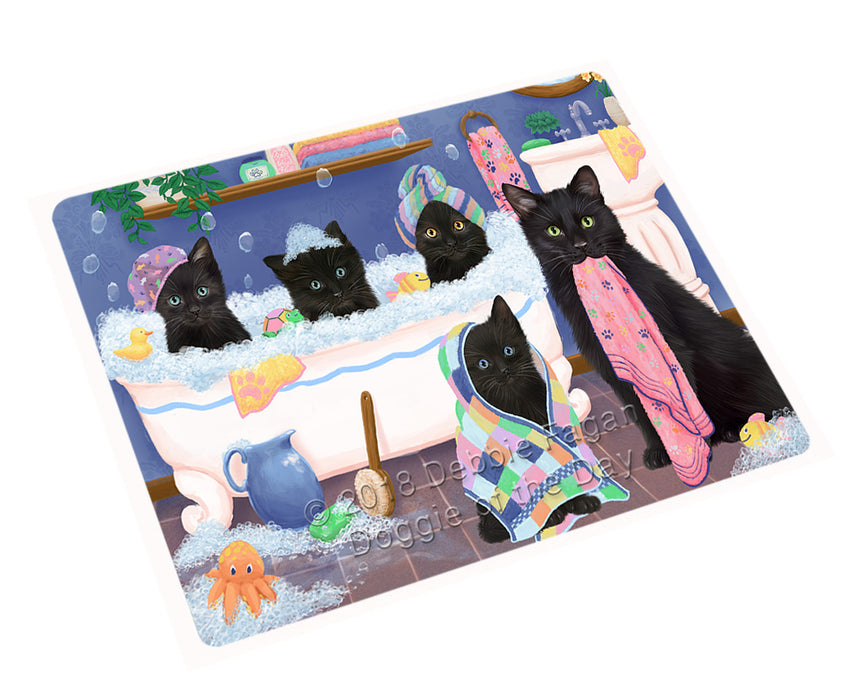 Rub A Dub Dogs In A Tub Black Cats Magnet MAG75438 (Small 5.5" x 4.25")