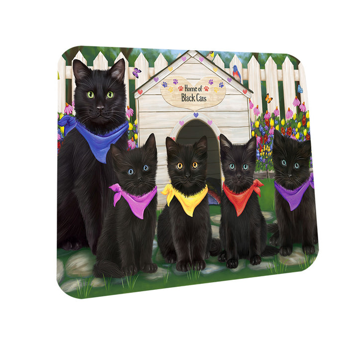 Spring Dog House Black Cats Coasters Set of 4 CST52161