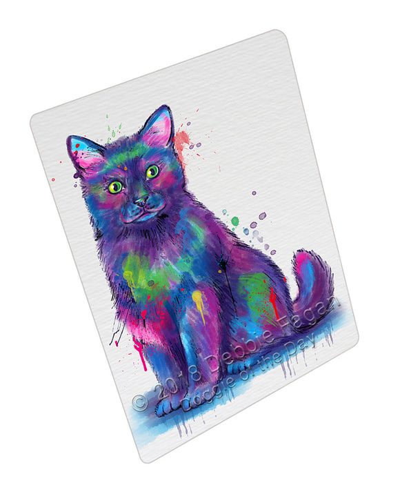 Watercolor Black Cat Cutting Board C76710