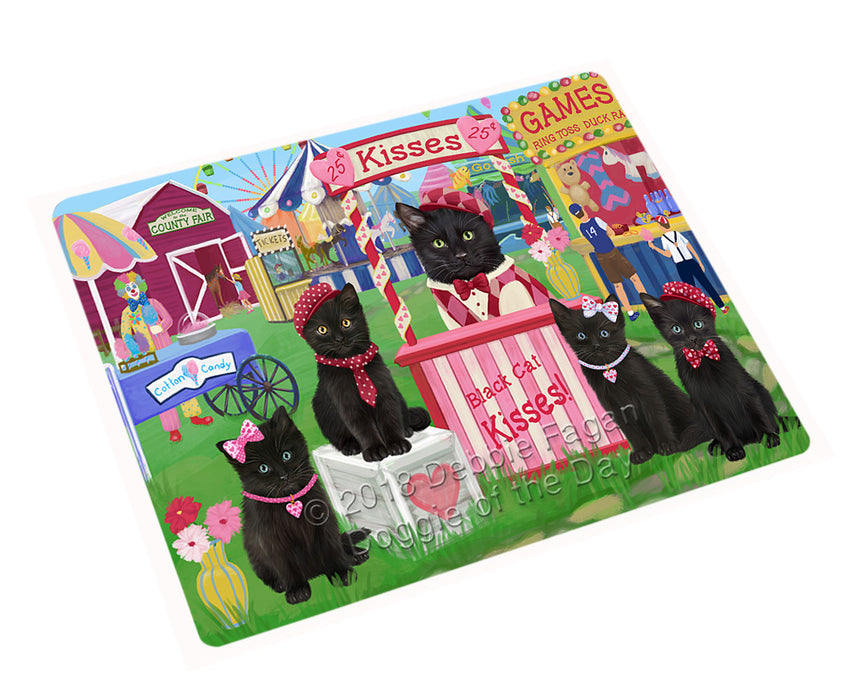 Carnival Kissing Booth Black Cats Magnet MAG72819 (Small 5.5" x 4.25")