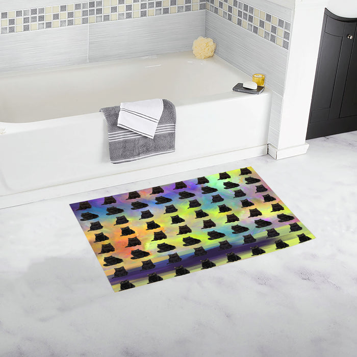 Paradise Wave Black Cats Bath Mat