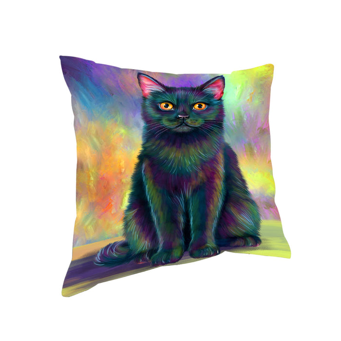 Paradise Wave Black Cat Pillow PIL78528