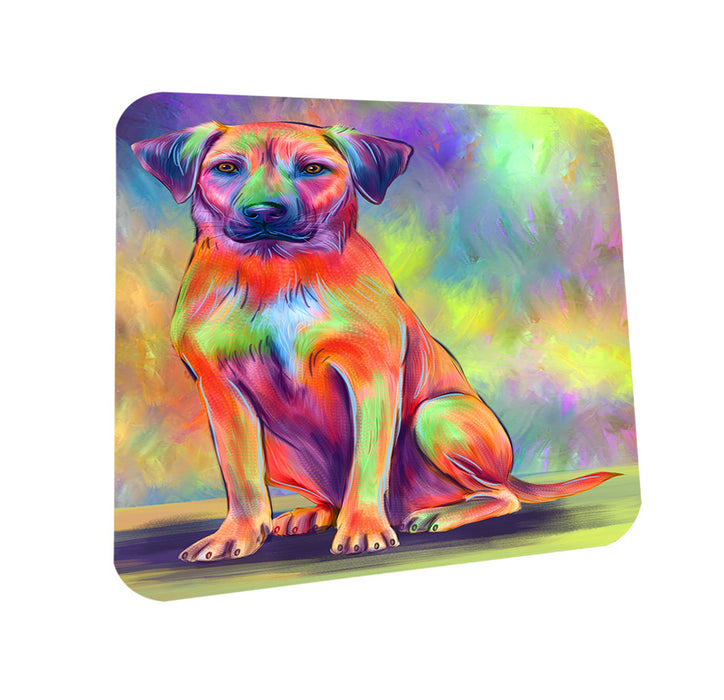 Paradise Wave Black Mouth Cur Dog Coasters Set of 4 CST57454