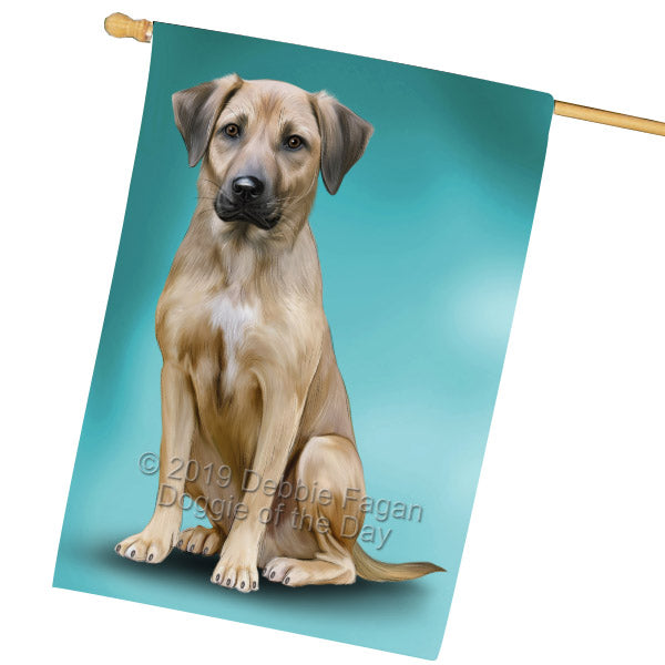 Black Mouth Cur Dog House Flag FLG65572