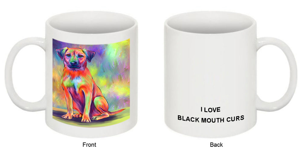 Paradise Wave Black Mouth Cur Dog Coffee Mug MUG52894