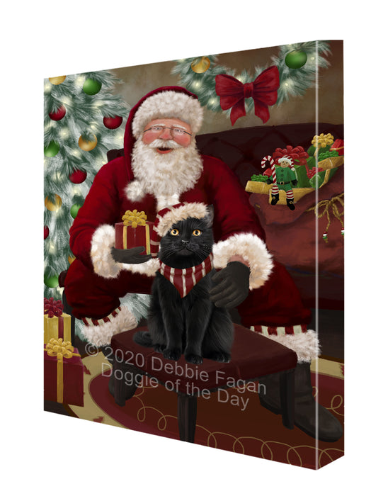 Santa I've Been Good Black Cat Canvas Print Wall Art Décor CVS148382