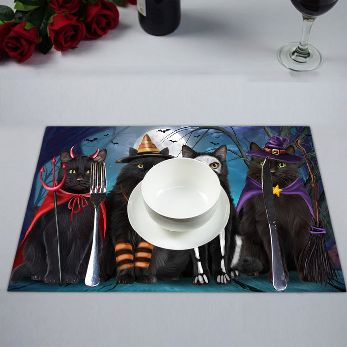 Halloween Trick or Teat Black Cats Placemat
