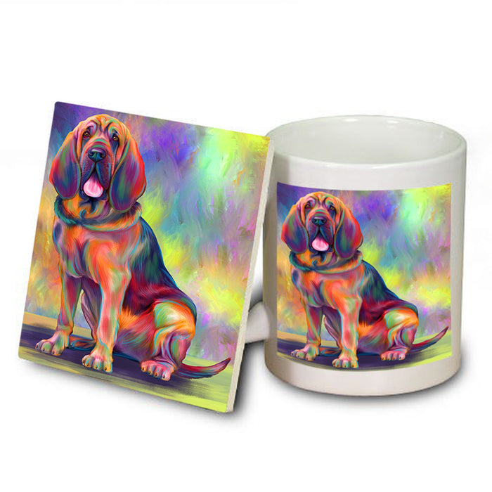 Paradise Wave Bloodhound Dog Mug and Coaster Set MUC57489