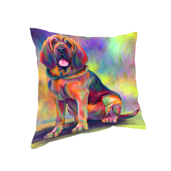 Paradise Wave Bloodhound Dog Pillow with Top Quality High-Resolution Images - Ultra Soft Pet Pillows for Sleeping - Reversible & Comfort - Ideal Gift for Dog Lover - Cushion for Sofa Couch Bed - 100% Polyester
