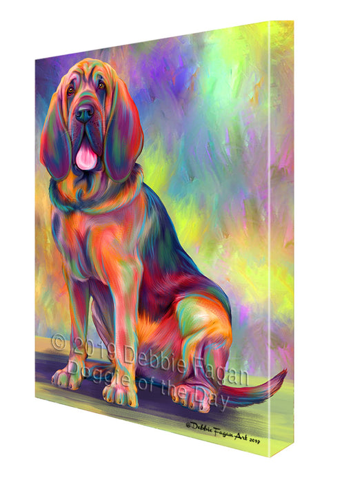 Paradise Wave Bloodhound Dog Canvas Print Wall Art Décor CVS145079