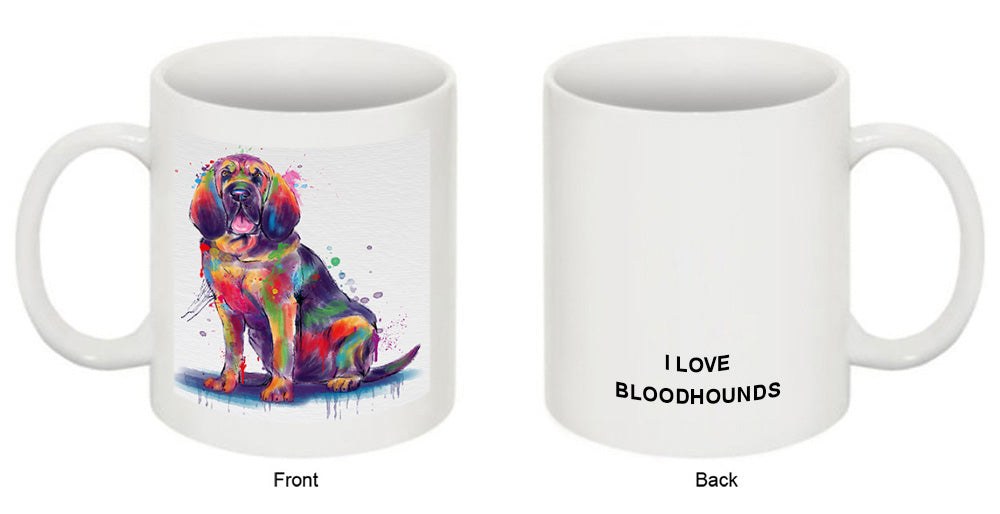 Watercolor Bloodhound Dog Coffee Mug MUG52937
