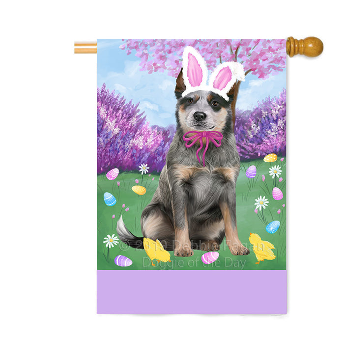 Personalized Easter Holiday Blue Heeler Dog Custom House Flag FLG-DOTD-A58825