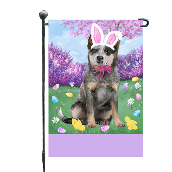 Personalized Easter Holiday Blue Heeler Dog Custom Garden Flags GFLG-DOTD-A58769
