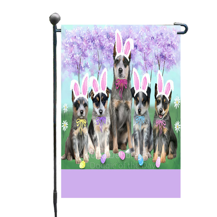Personalized Easter Holiday Blue Heeler Dogs Custom Garden Flags GFLG-DOTD-A58770