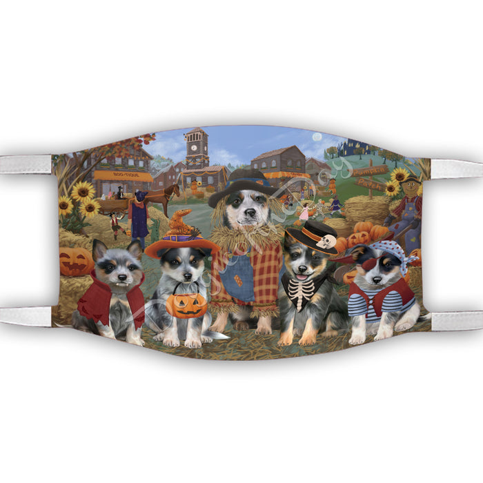 Halloween 'Round Town Blue Heeler Dogs Face Mask FM49932