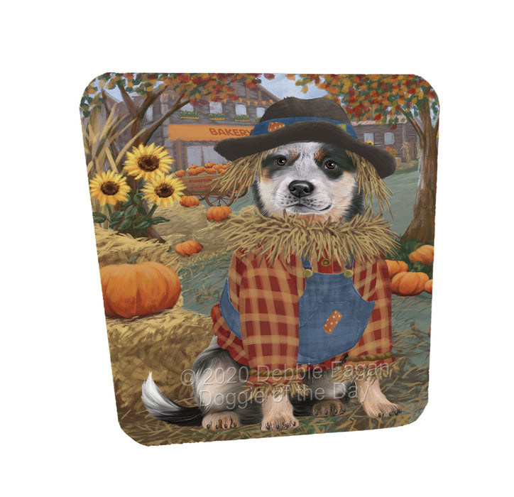 Halloween 'Round Town Blue Heeler Dogs Coasters Set of 4 CSTA57842