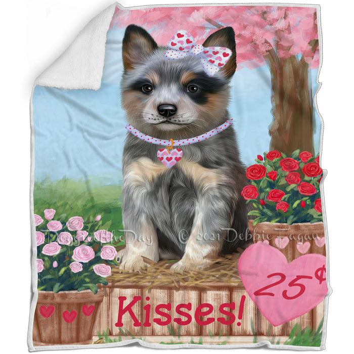 Rosie 25 Cent Kisses Blue Heeler Dog Blanket BLNKT122835