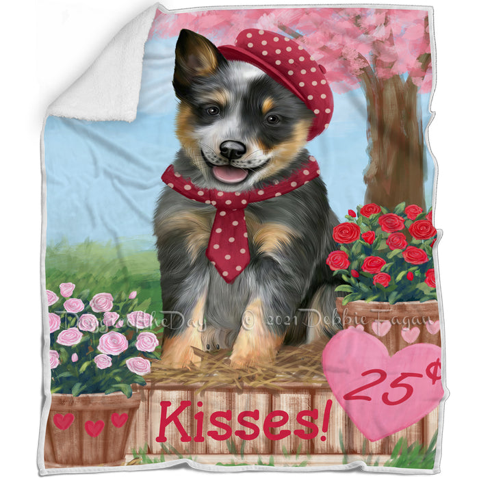 Rosie 25 Cent Kisses Blue Heeler Dog Blanket BLNKT122844