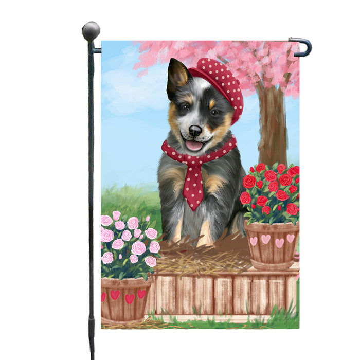 Personalized Rosie 25 Cent Kisses Blue Heeler Dog Custom Garden Flag GFLG64655