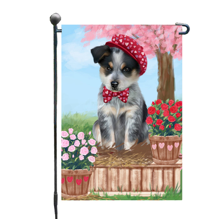 Personalized Rosie 25 Cent Kisses Blue Heeler Dog Custom Garden Flag GFLG64656
