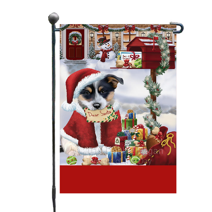 Personalized Happy Holidays Mailbox Blue Heeler Dog Christmas Custom Garden Flags GFLG-DOTD-A59904