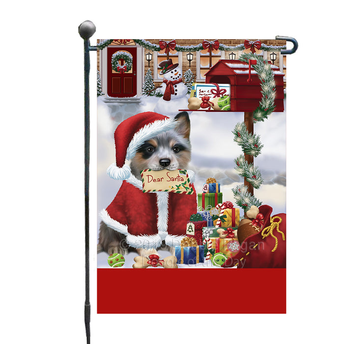 Personalized Happy Holidays Mailbox Blue Heeler Dog Christmas Custom Garden Flags GFLG-DOTD-A59905