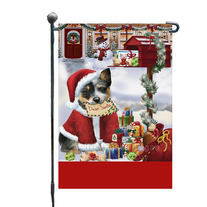 Personalized Happy Holidays Mailbox Blue Heeler Dog Christmas Custom Garden Flags GFLG-DOTD-A59906