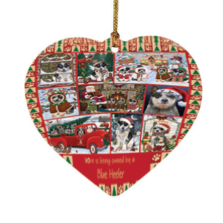Love is Being Owned Christmas Blue Heeler Dogs Heart Christmas Ornament HPOR57831