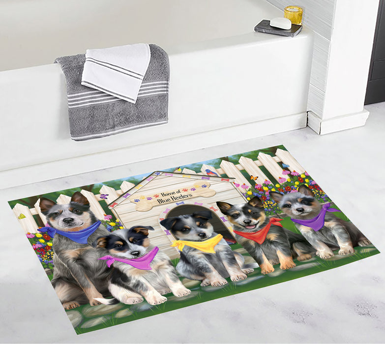 Spring Dog House Blue Heeler Dogs Bath Mat