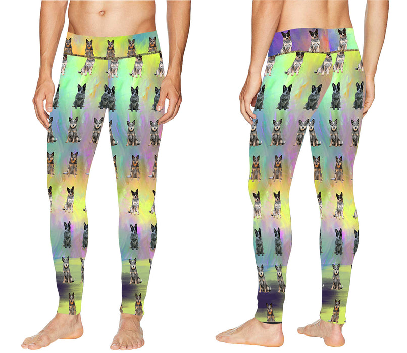 Paradise Wave Blue Heelers Dogs All Over Print Meggings