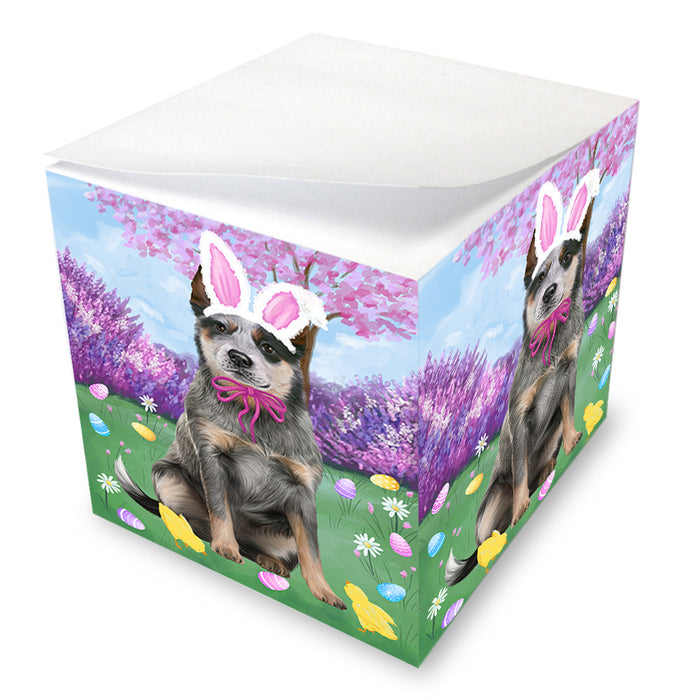 Easter Holiday Blue Heeler Dog Note Cube NOC55001