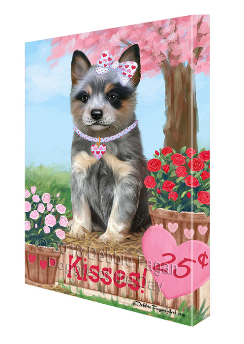 Rosie 25 Cent Kisses Blue Heeler Dog Canvas Print Wall Art Décor CVS125639