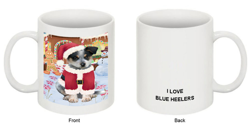 Christmas Gingerbread House Candyfest Blue Heeler Dog Coffee Mug MUG51592