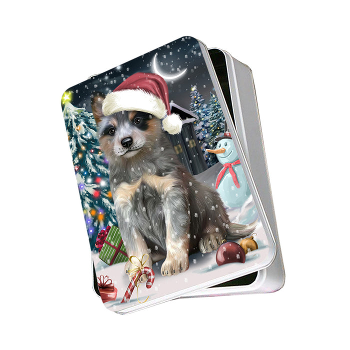 Have a Holly Jolly Blue Heeler Dog Christmas Photo Storage Tin PITN51640
