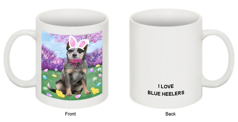 Easter Holiday Blue Heeler Dog Coffee Mug MUG52282