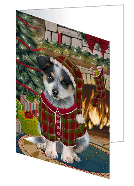 The Stocking was Hung Cocker Spaniel Dog Handmade Artwork Assorted Pets Greeting Cards and Note Cards with Envelopes for All Occasions and Holiday Seasons GCD70376