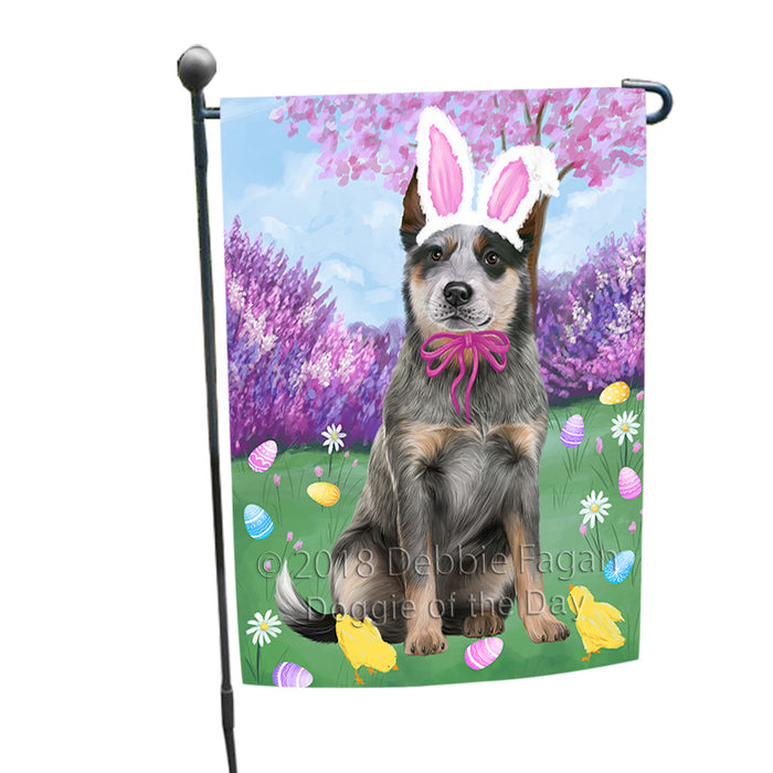 Easter Holiday Blue Heeler Dog Garden Flag GFLG57541