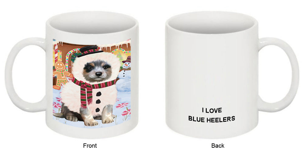 Christmas Gingerbread House Candyfest Blue Heeler Dog Coffee Mug MUG51593