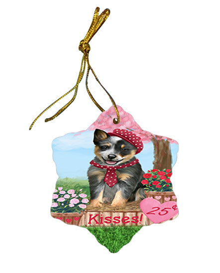 Rosie 25 Cent Kisses Blue Heeler Dog Star Porcelain Ornament SPOR56292