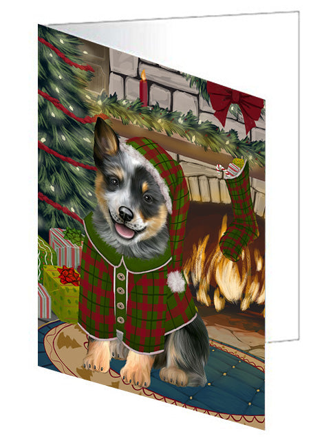 The Stocking was Hung Cocker Spaniel Dog Handmade Artwork Assorted Pets Greeting Cards and Note Cards with Envelopes for All Occasions and Holiday Seasons GCD70373