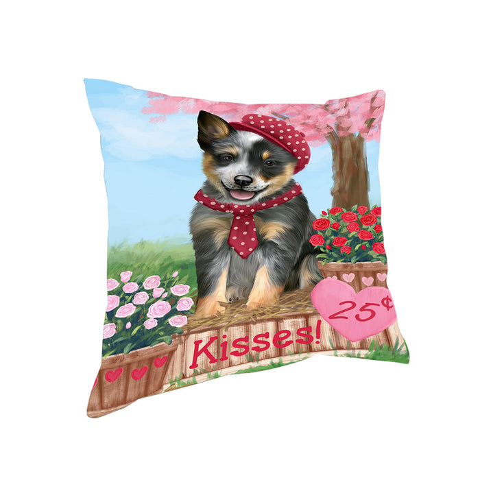 Rosie 25 Cent Kisses Blue Heeler Dog Pillow PIL78036