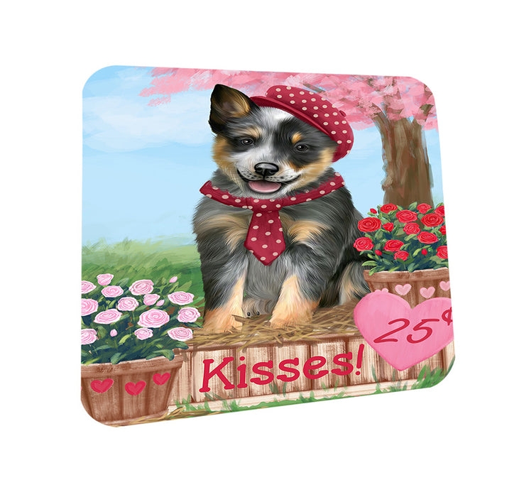 Rosie 25 Cent Kisses Blue Heeler Dog Coasters Set of 4 CST55894