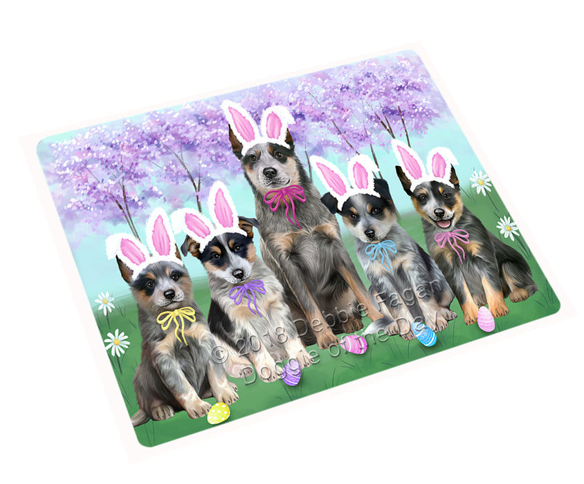Easter Holiday Blue Heelers Dog Magnet MAG75879 (Small 5.5" x 4.25")