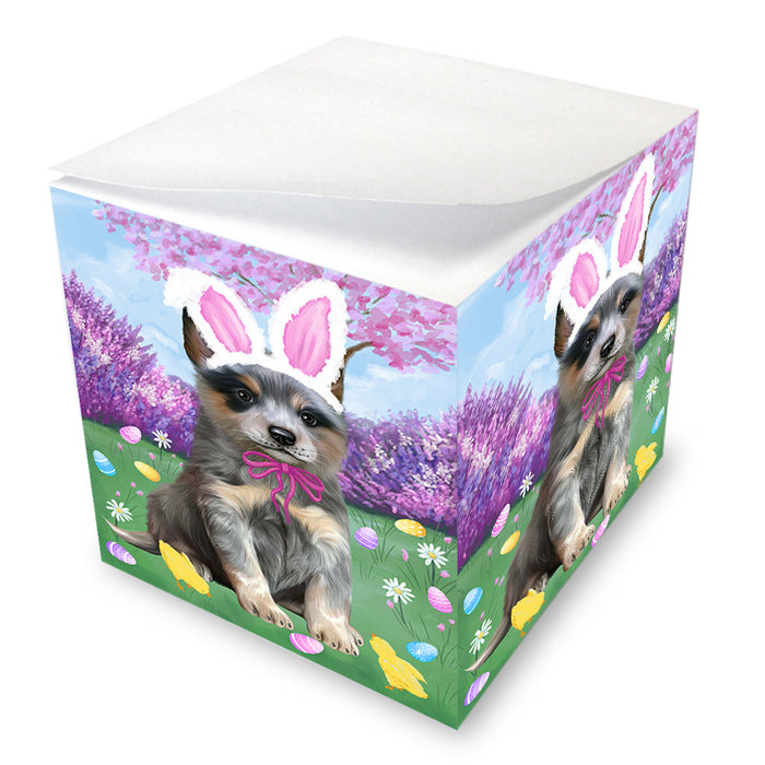 Easter Holiday Blue Heeler Dog Note Cube NOC55003