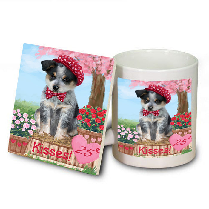 Rosie 25 Cent Kisses Blue Heeler Dog Mug and Coaster Set MUC55929