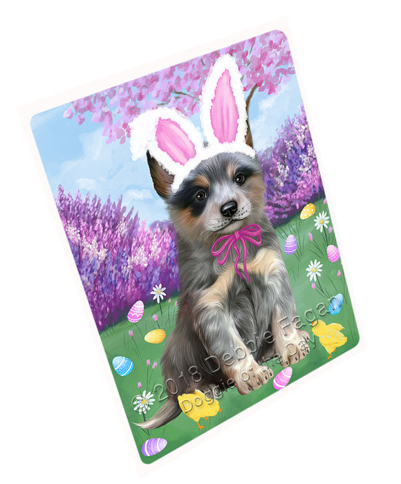 Easter Holiday Blue Heeler Dog Large Refrigerator / Dishwasher Magnet RMAG103758
