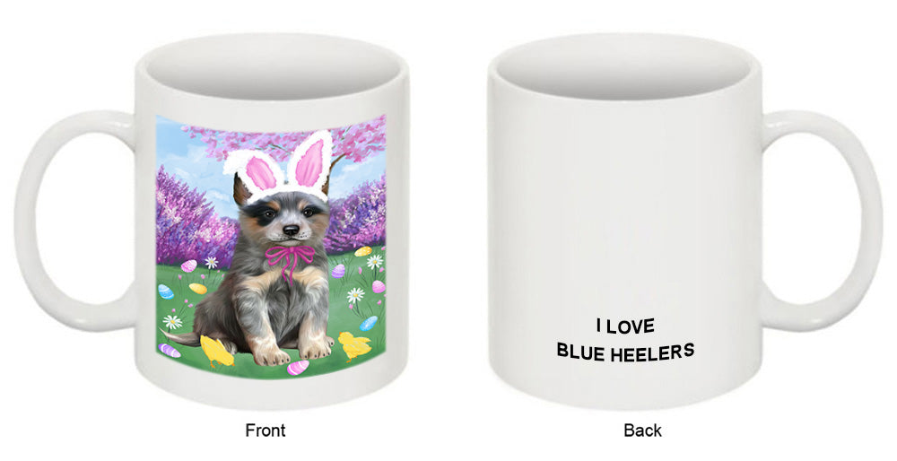 Easter Holiday Blue Heeler Dog Coffee Mug MUG52284
