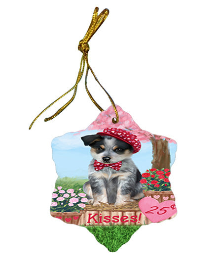 Rosie 25 Cent Kisses Blue Heeler Dog Star Porcelain Ornament SPOR56293