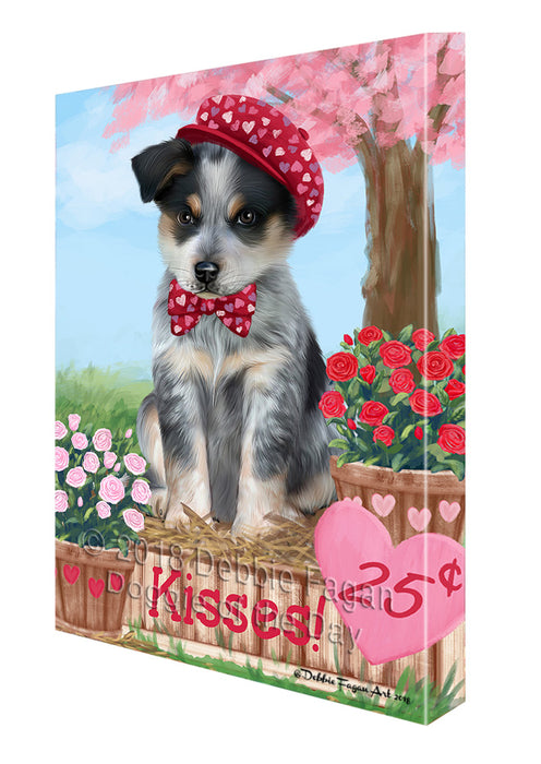 Rosie 25 Cent Kisses Blue Heeler Dog Canvas Print Wall Art Décor CVS125657