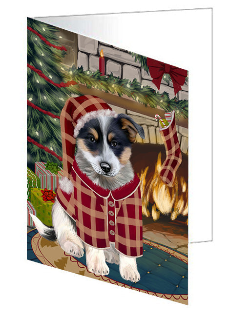 The Stocking was Hung Cocker Spaniel Dog Handmade Artwork Assorted Pets Greeting Cards and Note Cards with Envelopes for All Occasions and Holiday Seasons GCD70370